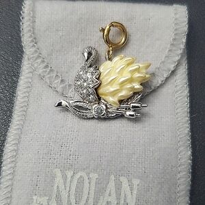 Nolan Silver and Gold Swan Brooch